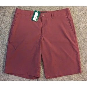 Men's Hawker Rye Lincoln Hybrid 10" Shorts Maroon Purple Size 34